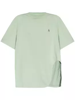 The Attico футболка с вышитым логотипом, зеленый