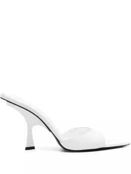 The Attico голографические мюли Ester 95 мм, белый