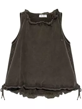 The Attico хлопковая майка с завязками, серый