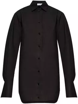The Attico хлопковая рубашка с логотипом, черный