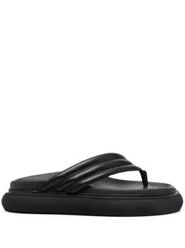 The Attico массивные шлепанцы, черный