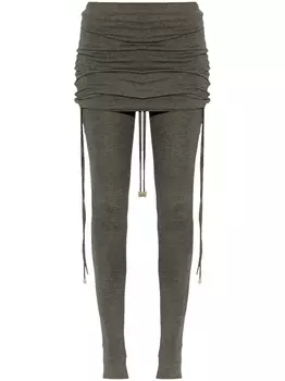 The Attico многослойные леггинсы, серый