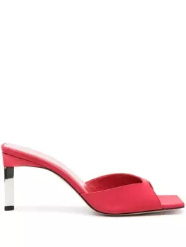 The Attico мюли с квадратным носком, красный