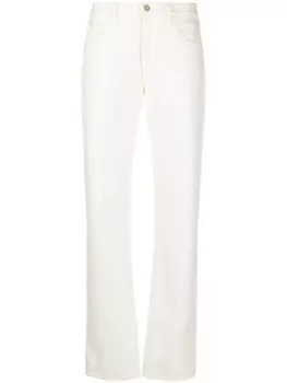 The Attico прямые джинсы с завышенной талией, белый