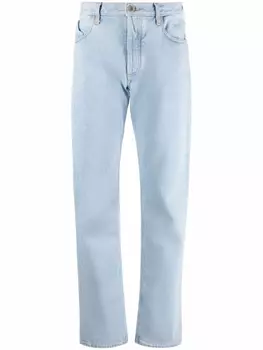 The Attico прямые джинсы с завышенной талией, синий