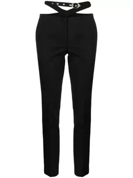 The Attico шерстяные брюки, черный