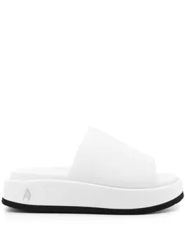 The Attico шлепанцы Mia на платформе, белый