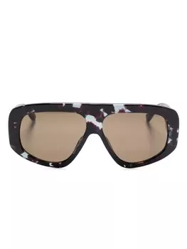 The Attico солнцезащитные очки Milano из коллаборации с Linda Farrow, серый