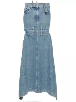 The Attico юбка макси Longuette, синий