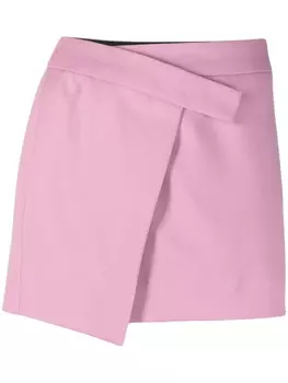 The Attico юбка мини Cloe с запахом, розовый