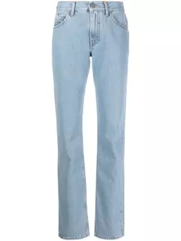 The Attico узкие джинсы с завышенной талией, синий
