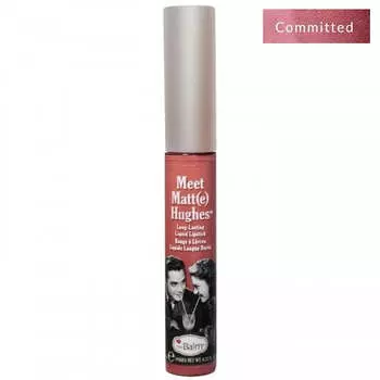 The Balm Познакомьтесь с матовой стойкой жидкой губной помадой Hughes Committed Long Lasting Liquid Lipstick 7,4 мл