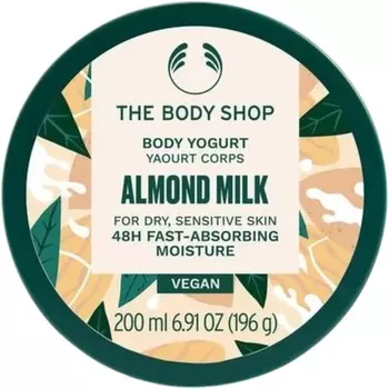 The Body Shop Йогурт для тела с миндальным молоком для сухой чувствительной кожи 200 мл — веганский
