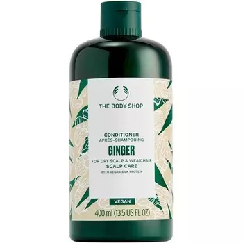 The Body Shop Кондиционер для ухода за кожей головы с имбирем для сухой кожи головы и ослабленных волос, веганский, 400 мл