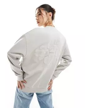 The Couture Club – Серая толстовка с принтом