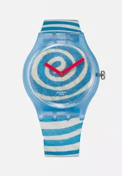 The Easton Foundation / DACS, Лондон, 2024 г. Фото: Кристофер Берк / Tate Swatch, Часы Swatch, синие Bourgeoiss Spirals