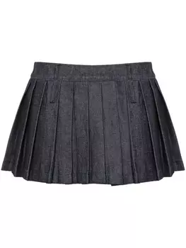 The Frankie Shop плиссированная мини-юбка Blake, синий