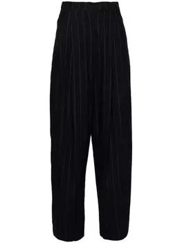 The Frankie Shop прямые брюки Piper с заниженной талией, синий