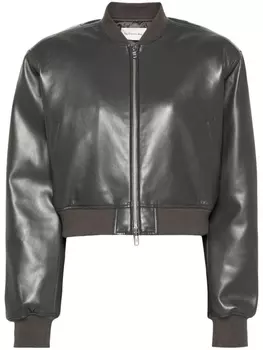 The Frankie Shop укороченный бомбер Micky, серый