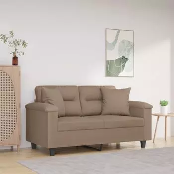 The Living Store Декоративные подушки 2 штуки Taupe 40х40 см, ткань микрофибра