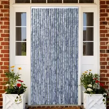 The Living Store Штора от насекомых Серебро 100х220 см Синель