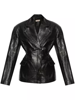 The Mannei кожаный блейзер Venus, черный