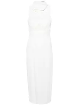 The Mannei платье миди без рукавов, белый