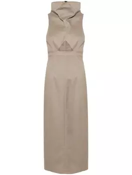 The Mannei платье миди Lomma без рукавов, серый