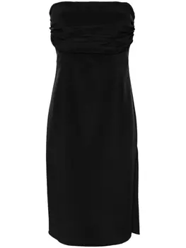 The Mannei платье мини Rovaniemi из эластичного шелка, черный