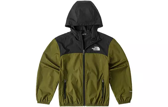 Ветровка THE NORTH FACE, темно-зеленый/темно-серый