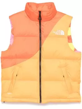 The North Face дутый жилет из коллаборации с Yinka Ilori, оранжевый