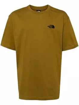 The North Face футболка из хлопка с вышитым логотипом, нейтральный цвет