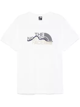 The North Face футболка Mountain Line, белый