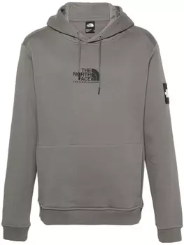 The North Face худи с логотипом, серый