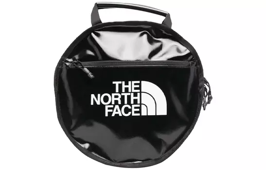 THE NORTH FACE Круглая сумка через плечо на одно плечо, полиэстер, черная, унисекс