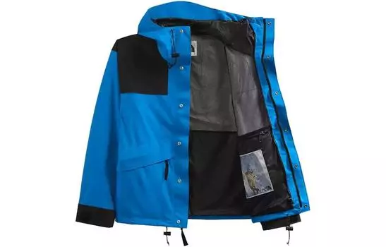 THE NORTH FACE Мужская уличная куртка, цвет Blue with Black Lettering
