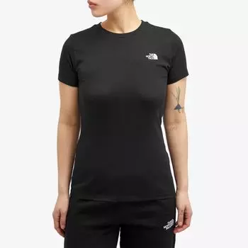 The North Face Простая футболка с короткими рукавами и куполом, черный
