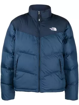 The North Face стеганая куртка Saikuru с вышитым логотипом, синий