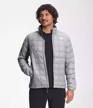 The North Face ThermoBall Eco 2.0 NF0A5GLLA91 Куртка мужская серая с молнией во всю длину CLO329, серый