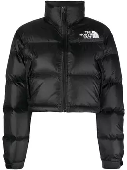 The North Face укороченный пуховик Nuptse, черный