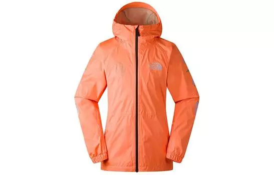 THE NORTH FACE Водонепроницаемая и ветрозащитная куртка-ветровка женская City Outdoor Collection, оранжевого цвета