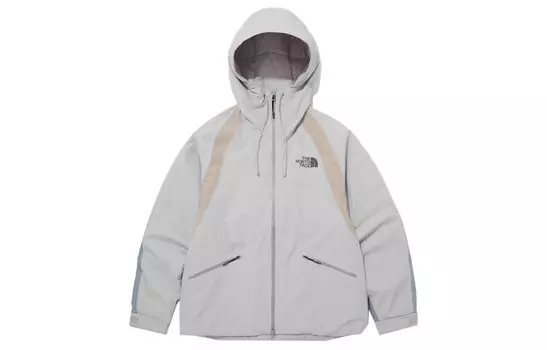 THE NORTH FACE Водонепроницаемая и ветрозащитная куртка-ветровка SLOPE унисекс серо-белого цвета
