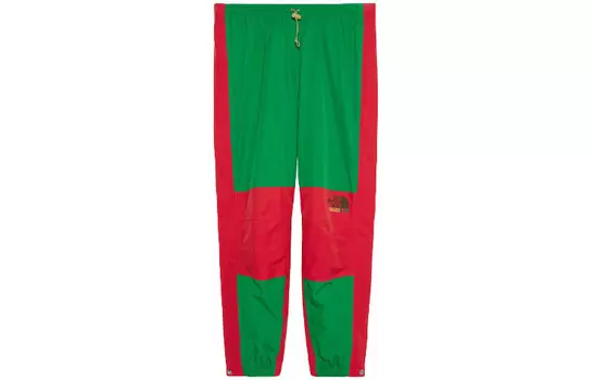 The North Face X The North Face трикотажные спортивные штаны мужские зеленые Gucci, зеленый