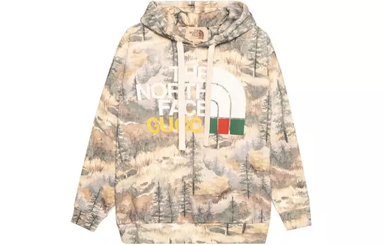The North Face X The North Face Толстовка унисекс многоцветная Gucci, цвет Multicolor