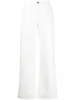 The Row брюки Eglitta с заниженной талией, белый