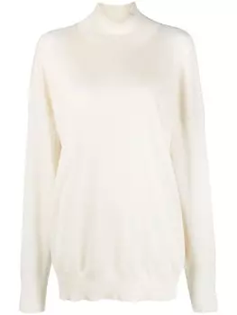 The Row джемпер из смесового шелка, нейтральный цвет