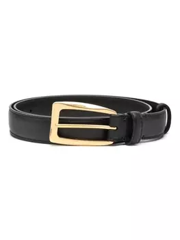 The Row кожаный ремень, черный