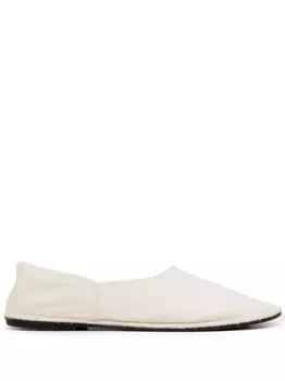 The Row лоферы на плоской подошве, белый