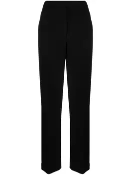 The Row прямые брюки строгого кроя, черный