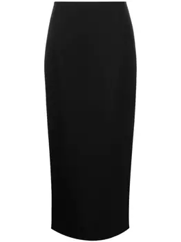 The Row шерстяная юбка-карандаш Bartelle, черный